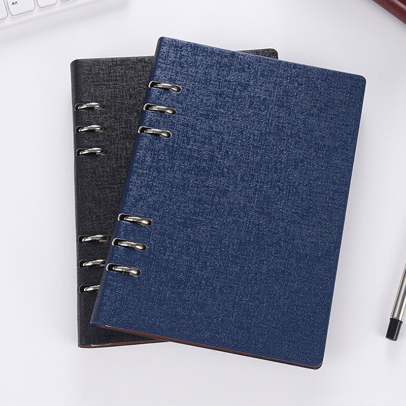 A5/A6 PU Notebook Notepad Loose-leaf Diary Business Journal Planner Organizer K92C