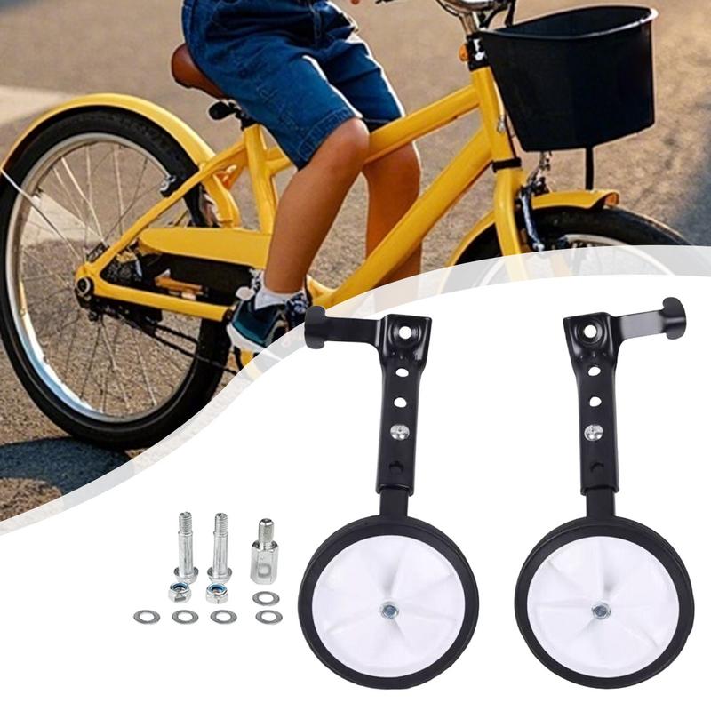 Stödhjul för cykel kraftig cykelstabilisator cykelinlärningshjälpmedel cykeltillbehör för pojkar flickor småbarn vuxna