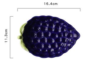 Fruit Shape Plate Snack Tray Cute Kids Dining Plates Avocado Lemon: A4