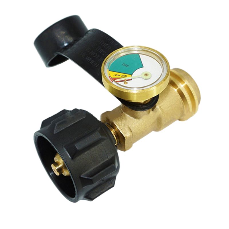 Universal bbq gas propan tryckmässingsmätare tank rv tryckmätare nivåindikator adapter läckagedetektor gasmätning