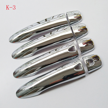 For NISSAN QASHQAI J11 Chrome door handle cover accessories plastic Imitation carbon fiber