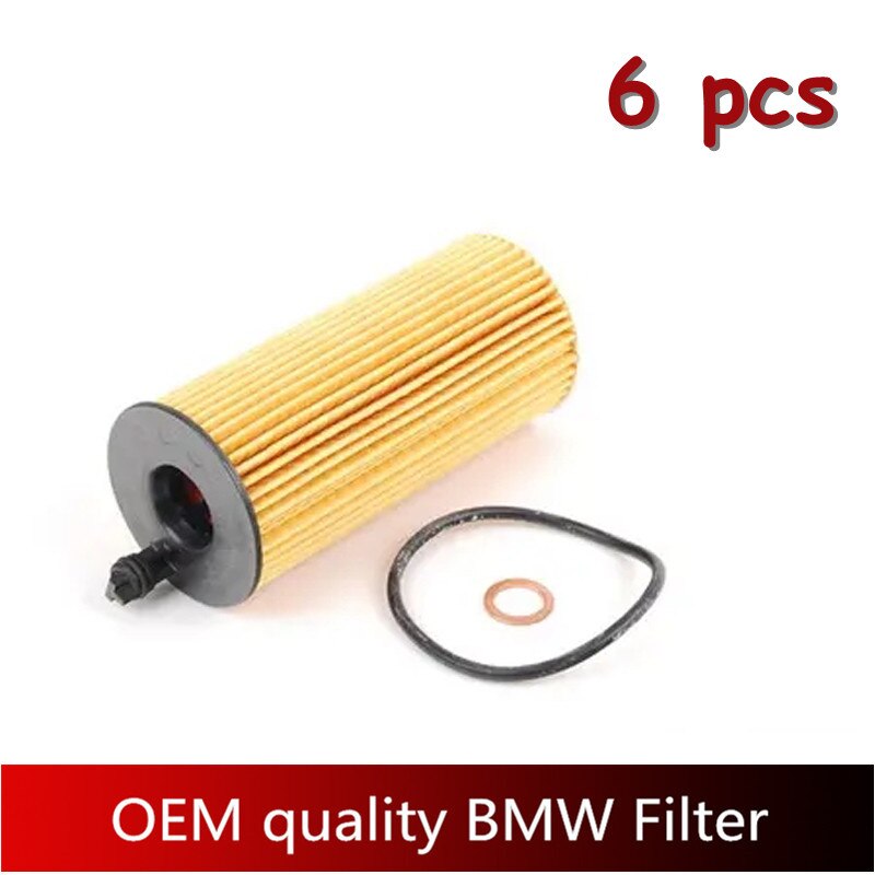 Motor Olie Filter Voor Bmw Motor N57 3.0L 11428507683 Olie Filter Kit Voor Bmw F02 F10 F15 6 Stuks Een set