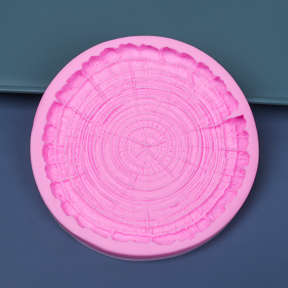 Tree Stump Cake Mould Silicone Mold Tree Rings Chocolate Mold Cake Topper Clay Tool Fondant Cake Making Accessories DIY Crafts