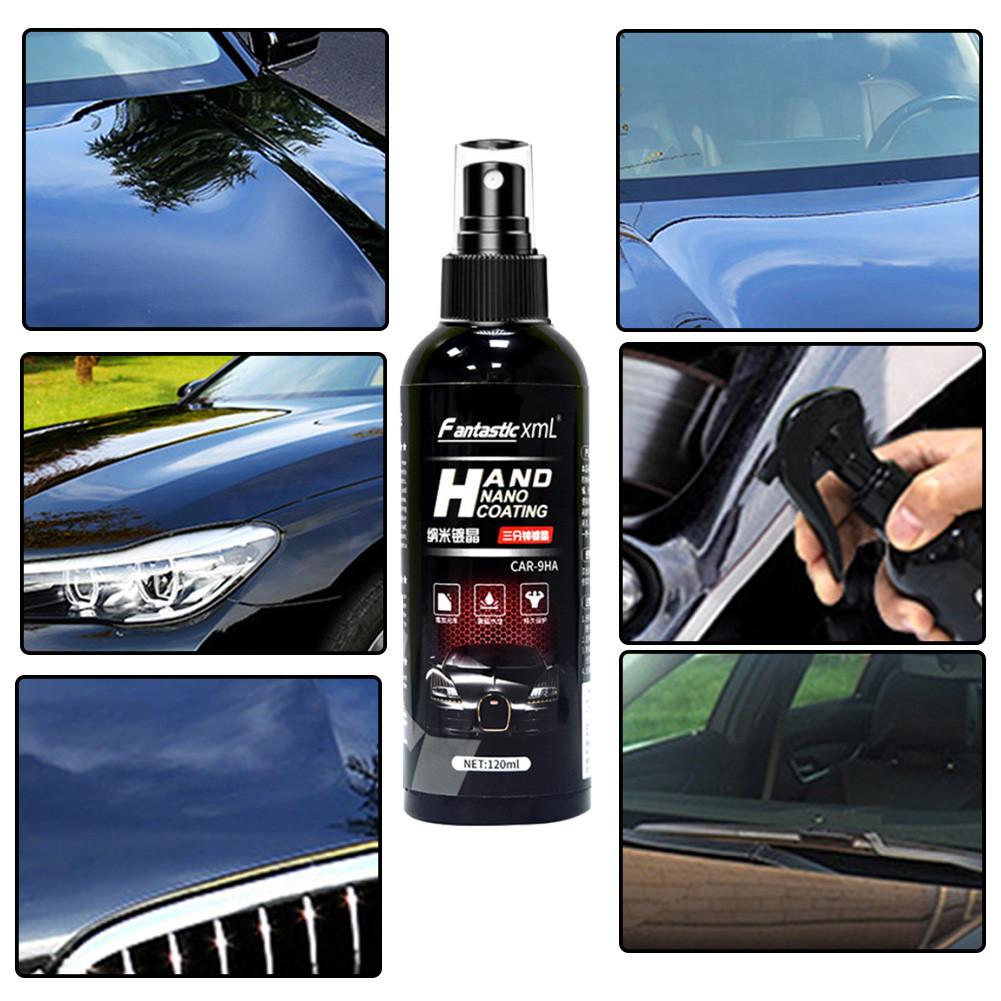 Revêtement de verre hydrophobe de 120ml | Agent de revêtement Nano pour automobile, liquide en Spray, revêtement de verre Anti-rayure, soins de peinture pour détail automobile