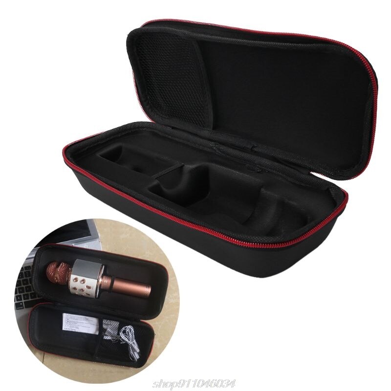 Microphone Storage Box Protective Bag Carrying Case Pouch Shockproof Travel Portable for ws858 N19 20