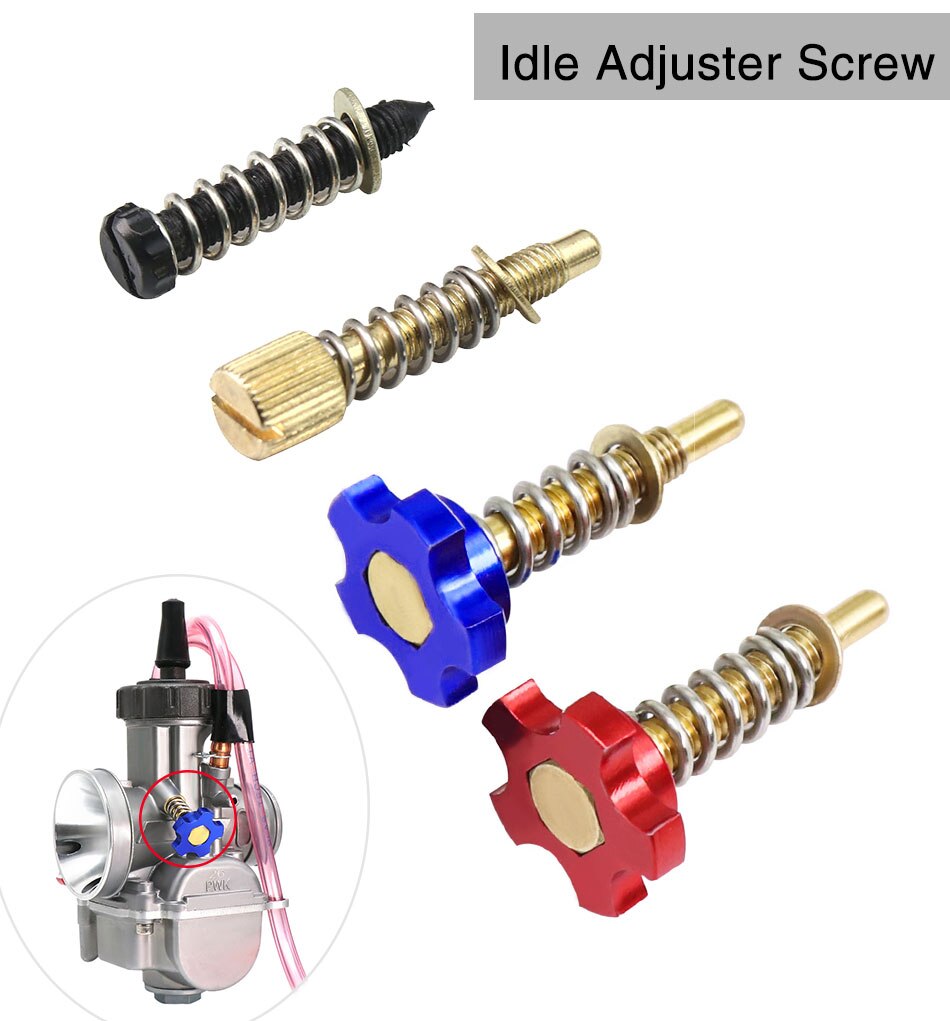 ZS MOTOS-tornillo de ajuste de velocidad de ralentí para carburador Universal, regulador de velocidad de ralentí, PWK