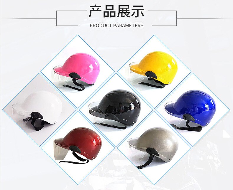 Motorhelm Voor Mannen & Vrouwen, Klassieke Retro Open Gezicht Lichtgewicht Voor Motorbike Safty