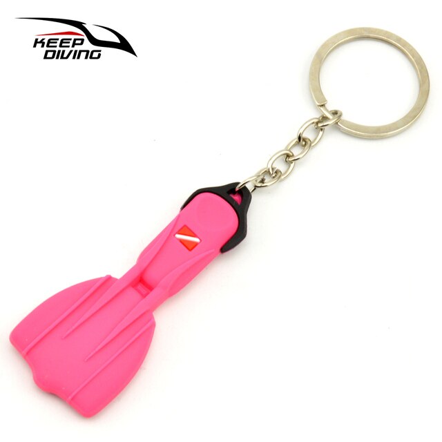 Mini Scuba Flipper Sleutelhanger Dive Vinnen Sleutelhanger Sleutelhanger Houder Sleutelhanger Hanger Ornamenten Ow Aow Keepsake Rits Handvat: A4