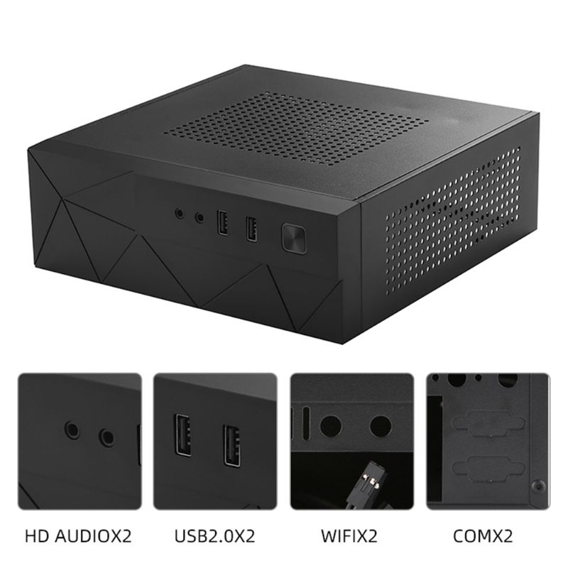 JX01 SECC Mini ITX HTPC chasis juego caja de la caja de escritorio carcasa para PC Y5LC