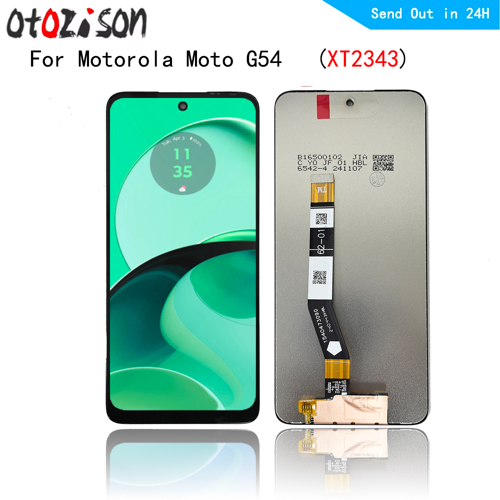 Pantalla IPS de 6,5 pulgadas para Motorola Moto G54 5G XT2343-1, XT2343-2, digitalizador de Panel táctil de pantalla LCD con montaje de marco para Moto G54: Lino
