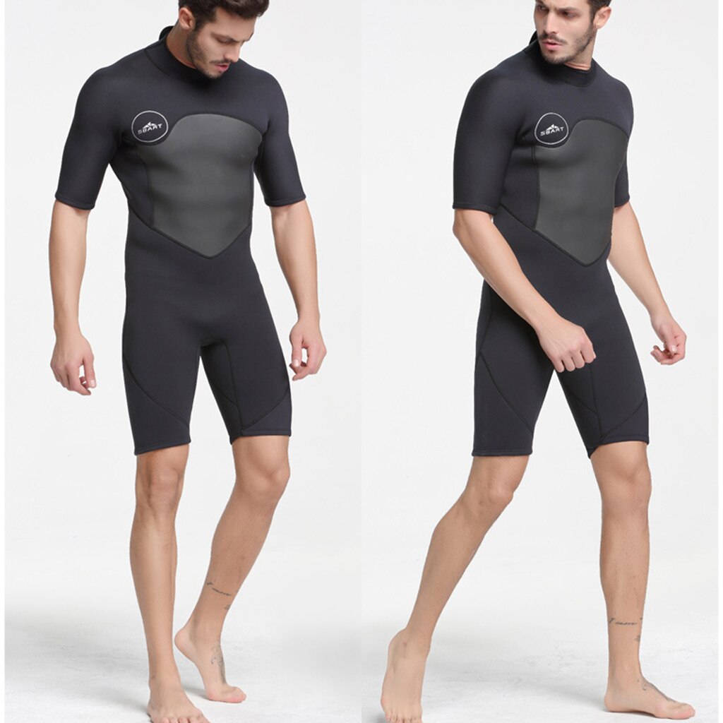 Traje de neopreno de manga corta de 2mm para hombre, para Surf, natación, buceo
