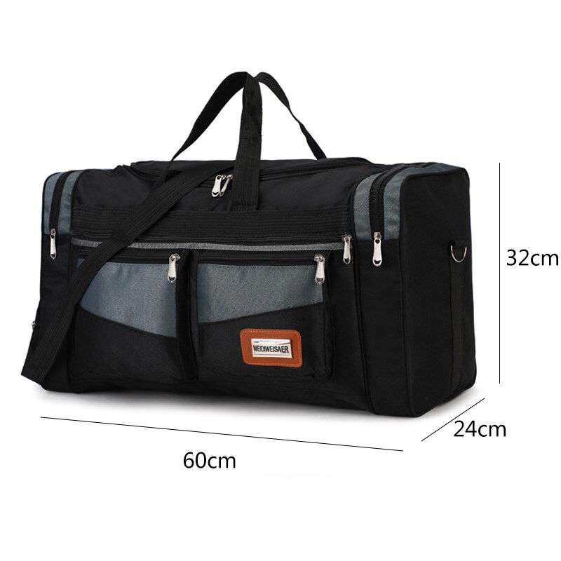 Mode Nylon Mannen Reistas Cubic Waterdichte Weekend Bag Multipocket Carry Bagage Tassen