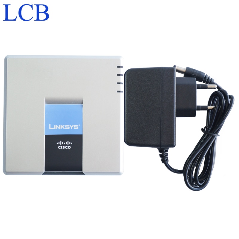 Ulåst linksys voip ip telefon adapter spa 2102 sip router telefonserver 1 wan 1 lan 2 fxs port ip service system enhed