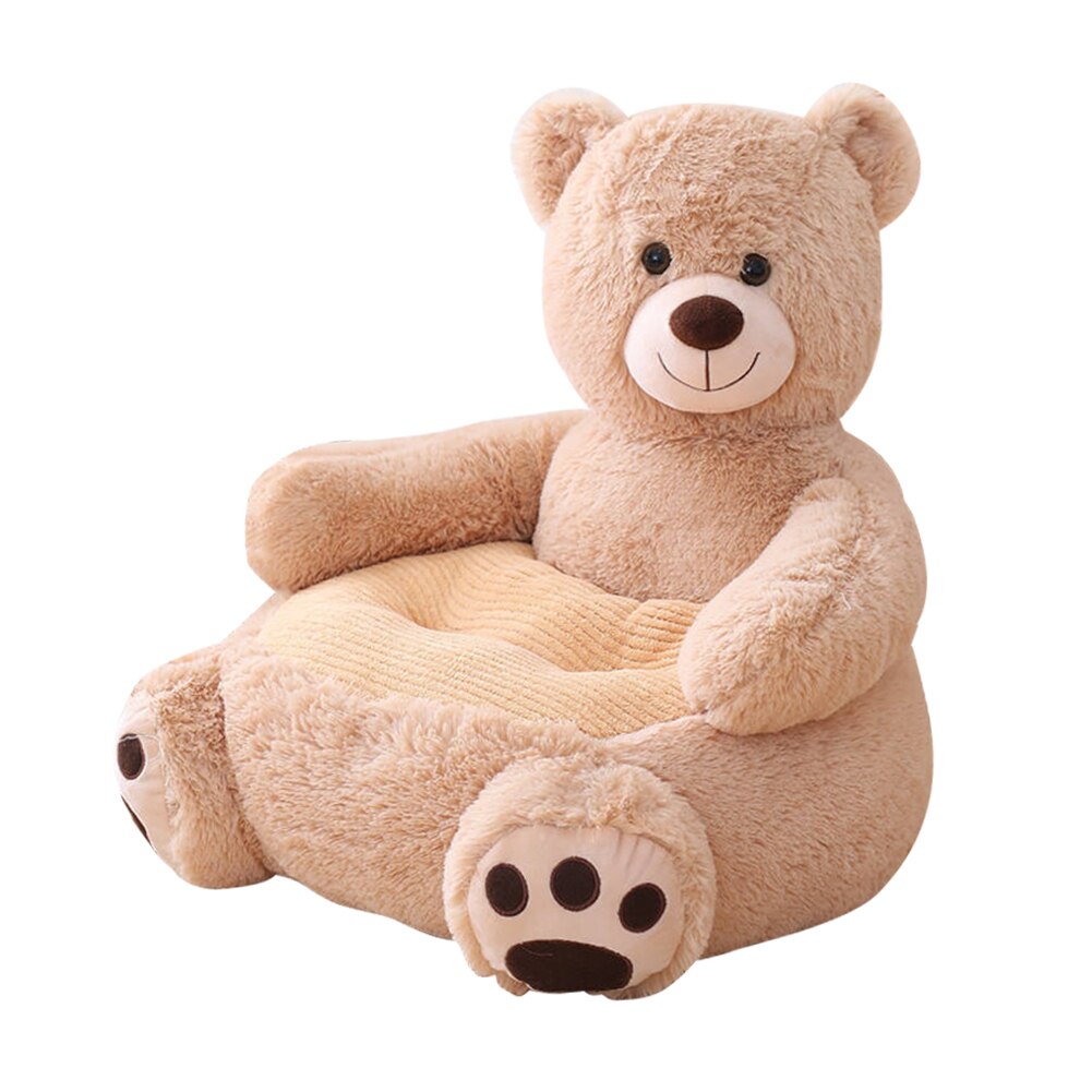 Newborn Baby Sofa Cover Cute Animals Learning to Sit Kids Seat Cover Seat Support without Filler Infants Feed Chair Skin Cover: B