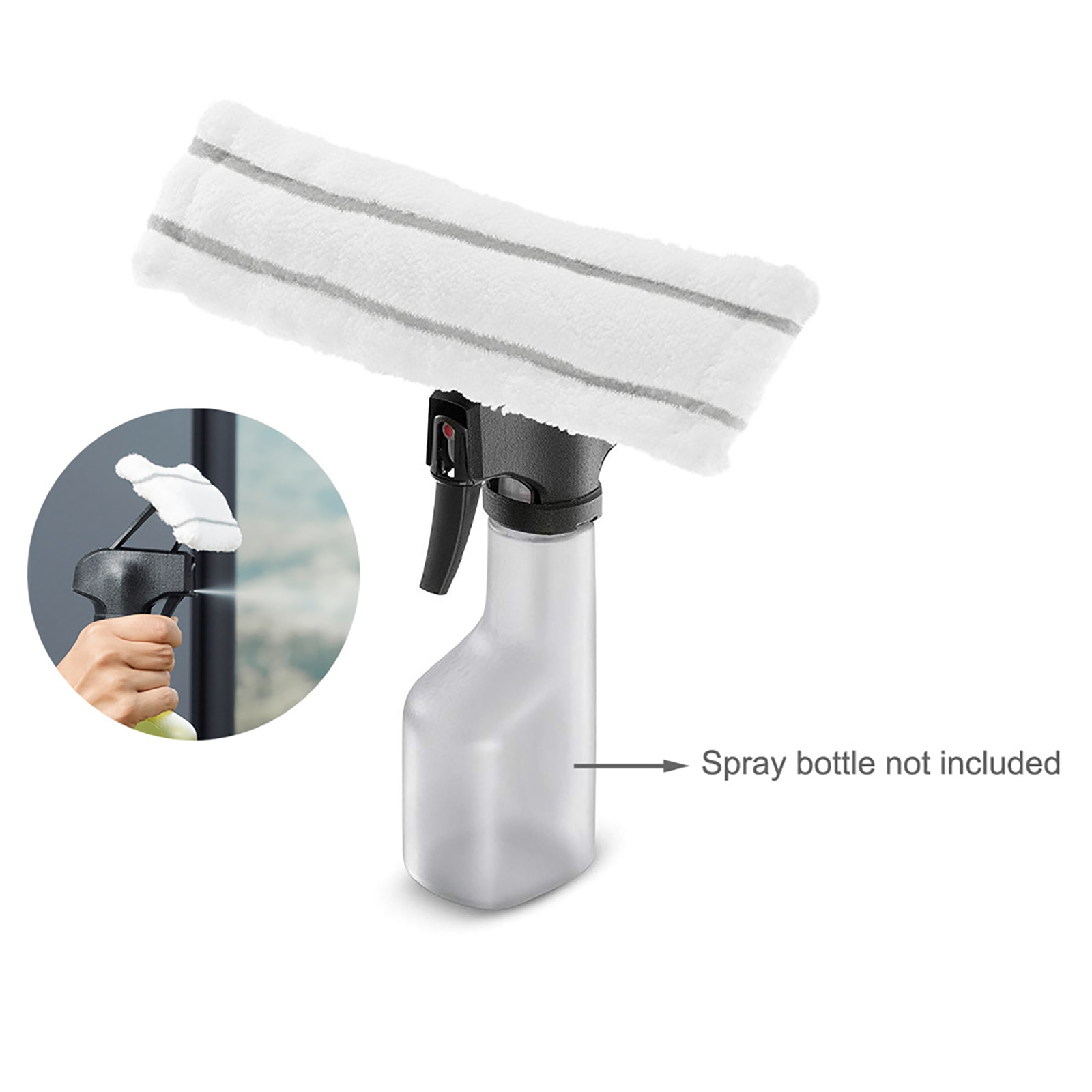 Vadrouille en microcarence pour Karcher WV1, WV50, WV75, nettoyeur de vitres, grattoir à verre, tampon d'essuie-glace, chiffons, outils de livres, 1 pièce