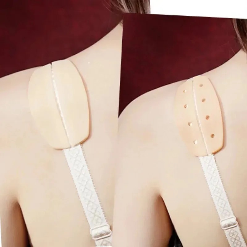 Vrouwen Schouderriem Antislip Pads Meisjes Siliconen Verborgen Kussens Stabiele Lange Termijn Schouderbenodigdheden Monolithische Geperforeerde Mat