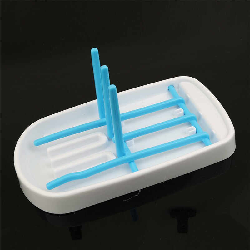 Baby Bottle Dryer Rack Cleaning Drying Rack simple tree shape Shelf Kitchen Feeding Holder Bottle Dryer Rack Tools: blue 2