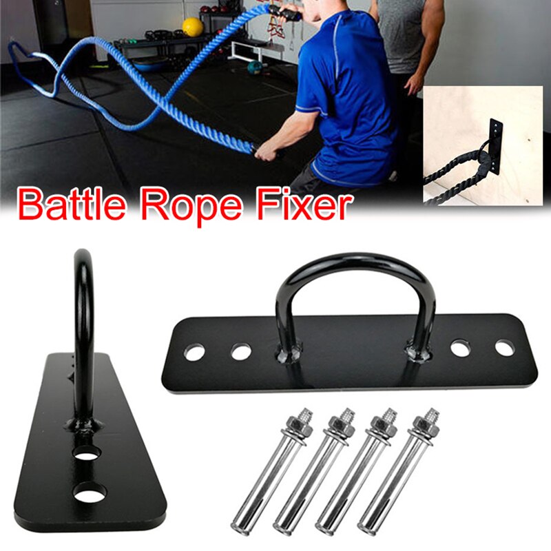 Iron Battle Fitness Rope Ceiling Wall Mount Anchor Bracket Durable Gymnastic Rings Swings Hammocks Wall Hook Fitness Equipment