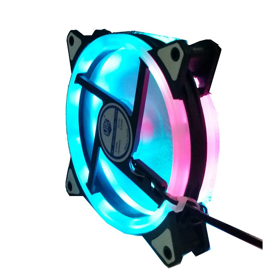 65 modes RGB Case circle Cooling fan cpu led fan automatically switch support sync 120mm 12cm With RGB LED Ring For pc Cooler