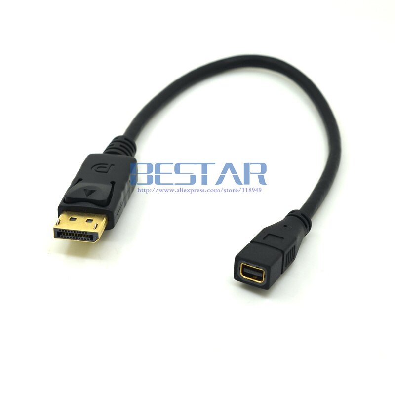 25cm Thunderbolt Mini DisplayPort Female To DP Male Adapter Converter For MacBook Pro Air Surface pro3 pro2 TOSHIBA