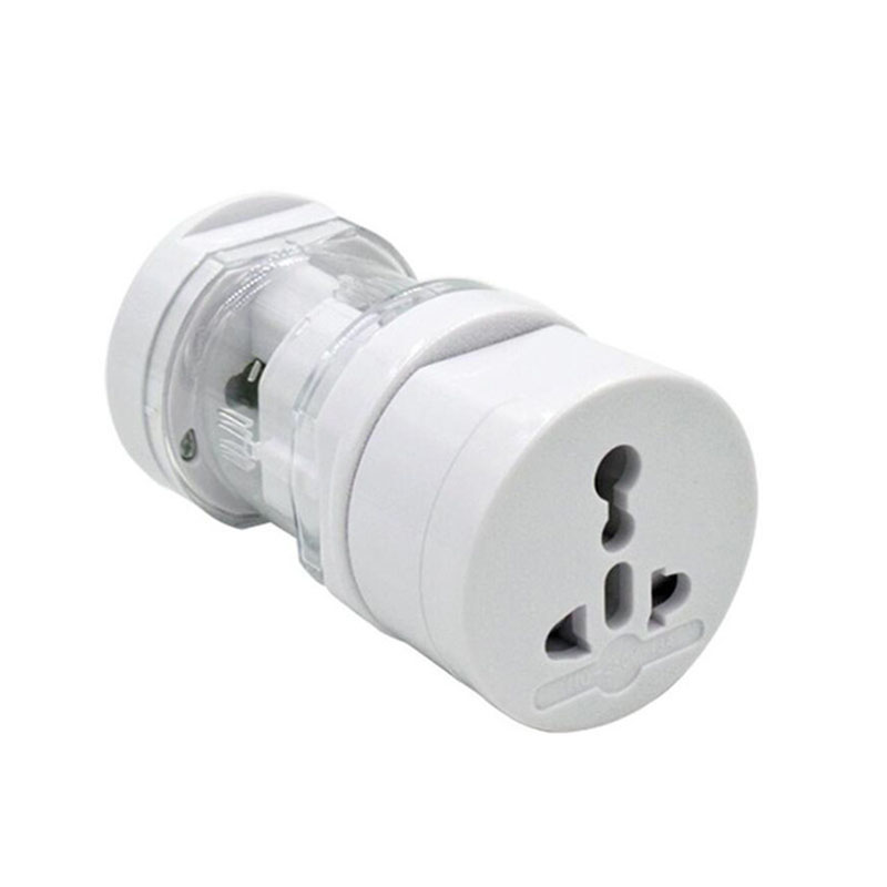 Uniwersalny adapter wtyczki podróżnej nas UK AU EU wielofunkcyjny konwerter gniazdo ładowarki gniazdko elektryczne adapter wtyczka: BIAŁY