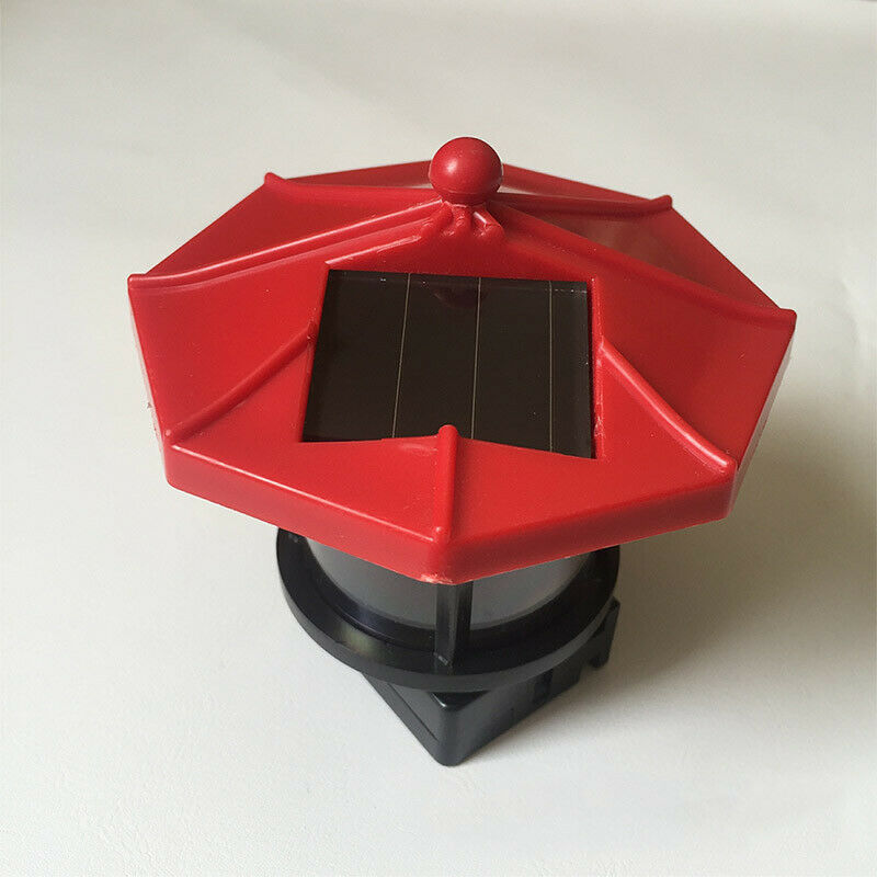 1PCS LED Solar Garden Light Powered Lighthouse Statue Rotating Garden Yard Outdoor Lighting Decor Solar Lamp