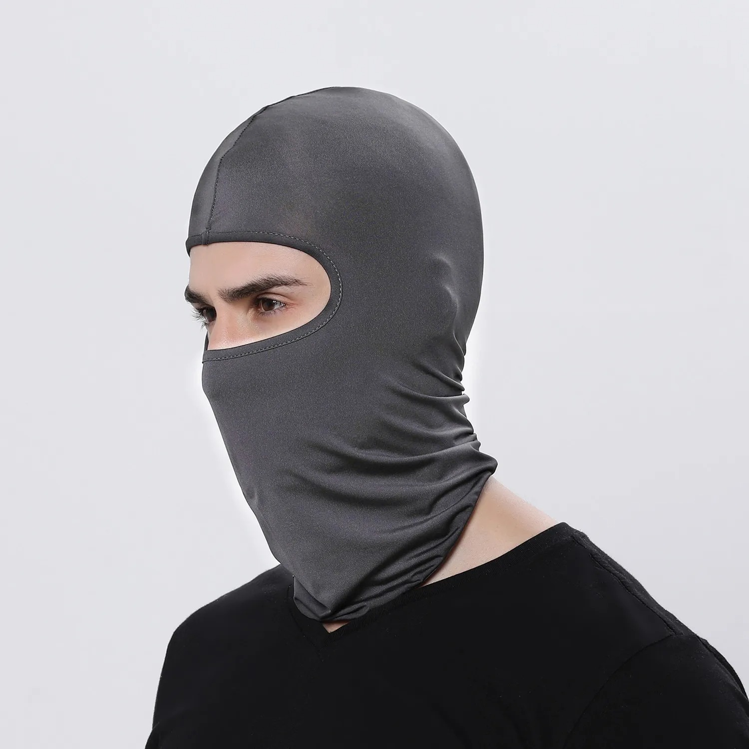 Bivakmuts Motor Gezichtsmasker Moto Helm Bandana Kap Ski Hals Volgelaatsmasker Winddicht Stofdicht Gezichtsschild Heren Biker Masker: Beige