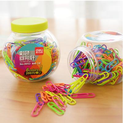 200 stücke/Stange 28mm nette canday bunte büroklammern Klemme büro metall Clip paperclip büro schreibwaren zubehör büro Clip