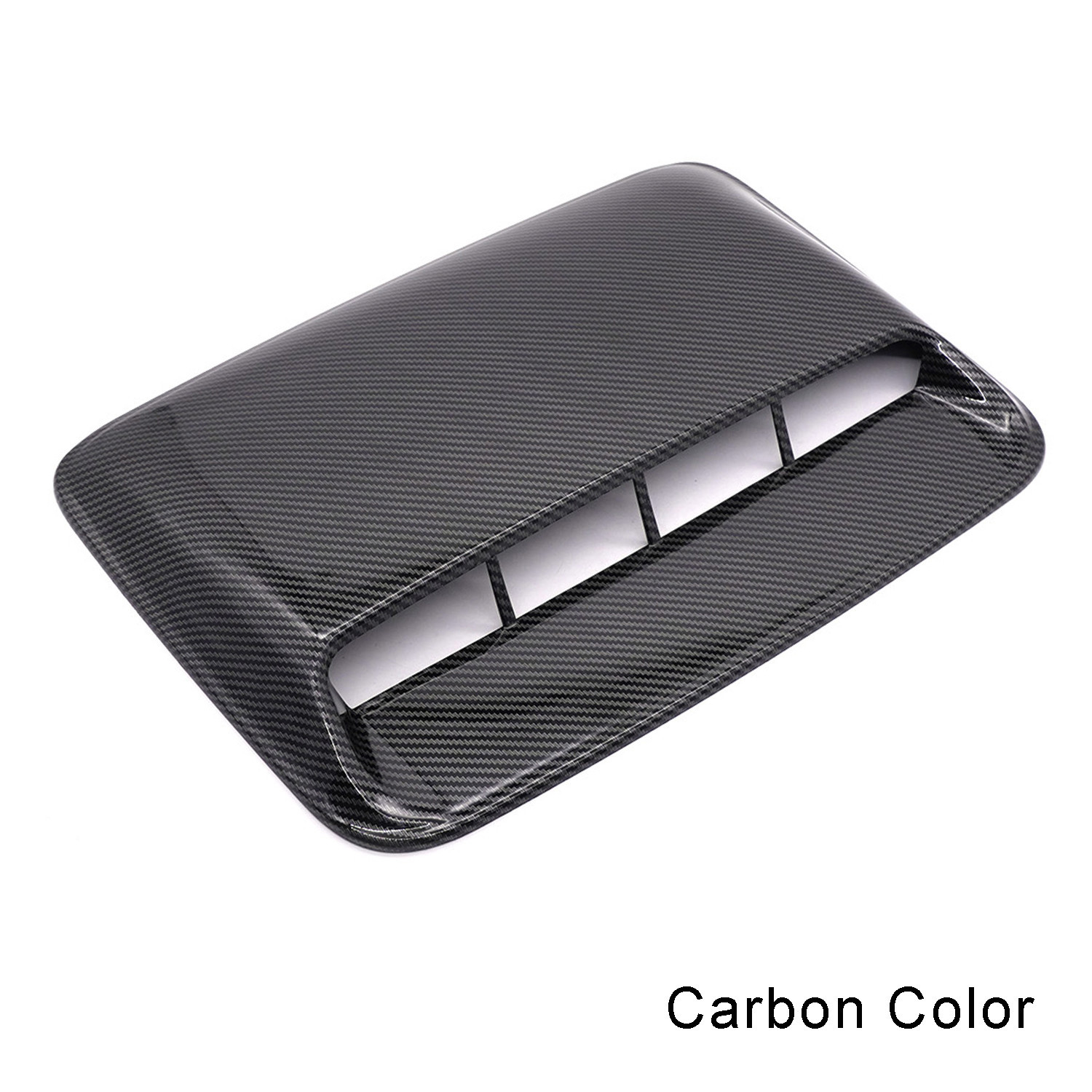 Hood Scoop Air Flow Intake Universal Bonnet For Decorative Car Engine Turbo Accessories Vent Cover Grille Inlet Trim: Dark Grey
