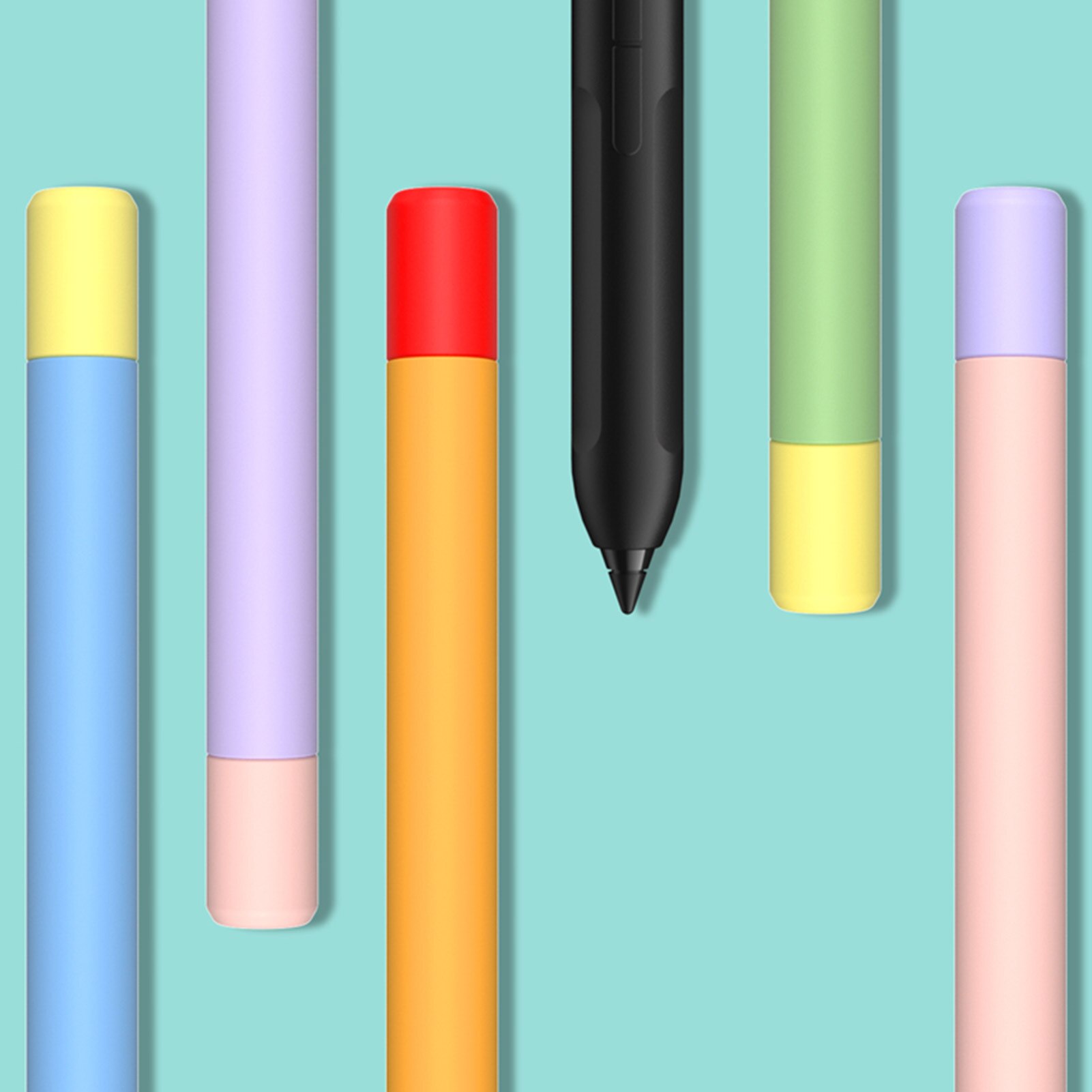 Colorful Soft Silicone For Xiao Mi Pencil Protective Case Compatible With Tablet Touch Pen Stylus Protective Sleeve Cover