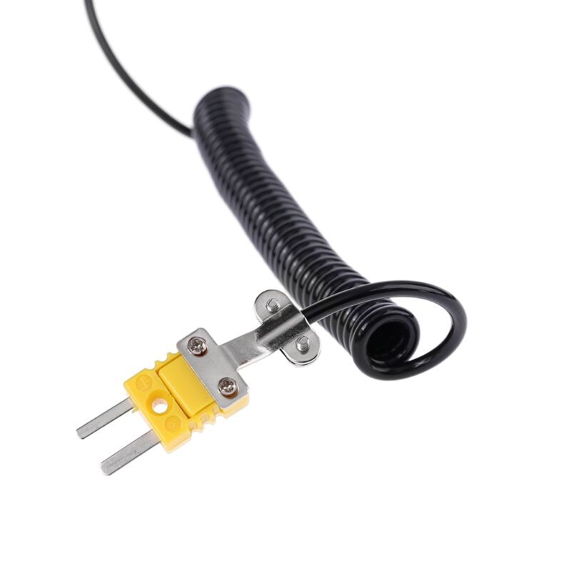 ! Termopar de superficie de rodillo tipo K-Sensor de temperatura de contacto de mano de 50 ~ 500 grados con rodamientos de bolas 4 ruedas WRNM-101
