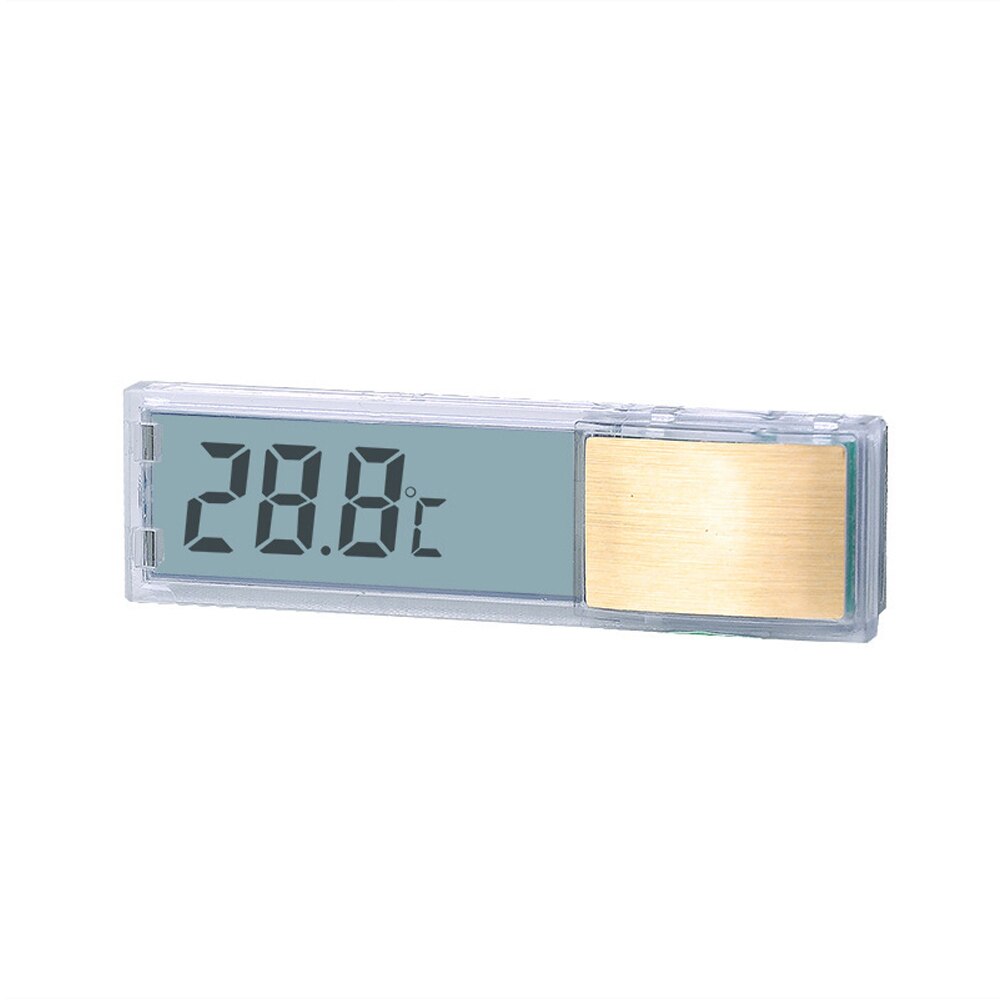 LCD 3D Digital Thermometer Wasserdicht Gefrierschrank Aquarium Thermometer 2 Sekunden Digital Sensor nasser Fisch Panzer Dekoration: Gold