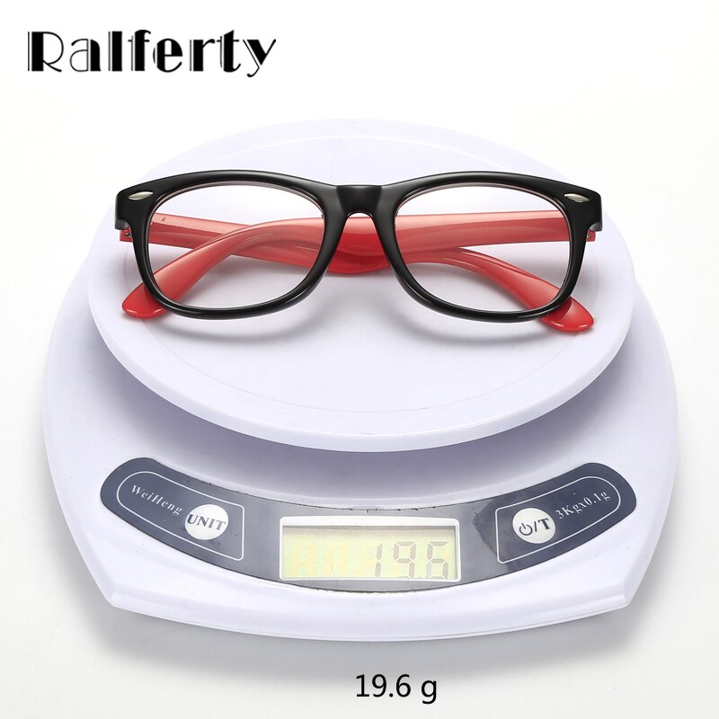 Ralferty-marcos de gafas TR90 para bebé, gafas de seguridad para niño, lentes transparentes, montura óptica Flexible suave para Miopía