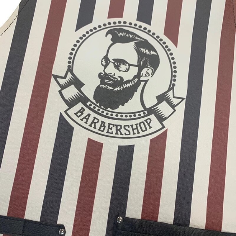 Läder material frisör sjal salong frisör förkläde vattenfast färgning hår frisör cape frisör salong cape frisör förkläde