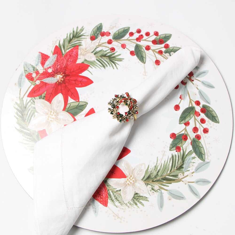Metall Serviette Ringe Weihnachten Baum Elch Santa Glocke Kranz Halter Umarmt für Servietten Hochzeit Weihnachten Dekoration für Haus Tisch