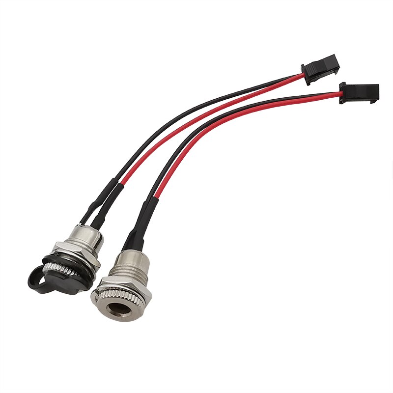 DC-099 5.5mm x 2.1mm Female DC Threaded Barrel Jack Socket to SM JST 2 Pin Male Connector Cable Plug Lenght 10/15/20cm