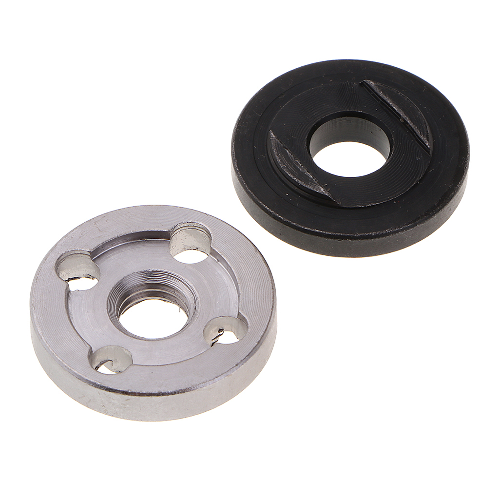2 Set Nut Angle Grinder Inner Outer Flange For 100 Angle Grinders Power Tool