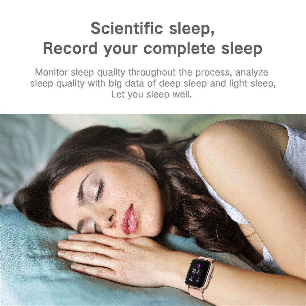 P8 Slimme Horloge 1.4 Inch Full Touch Horloge Bluetooth Fitness Tracker Hartslag Sleep Monitor Horloge Slimme Armband Voor Ios android