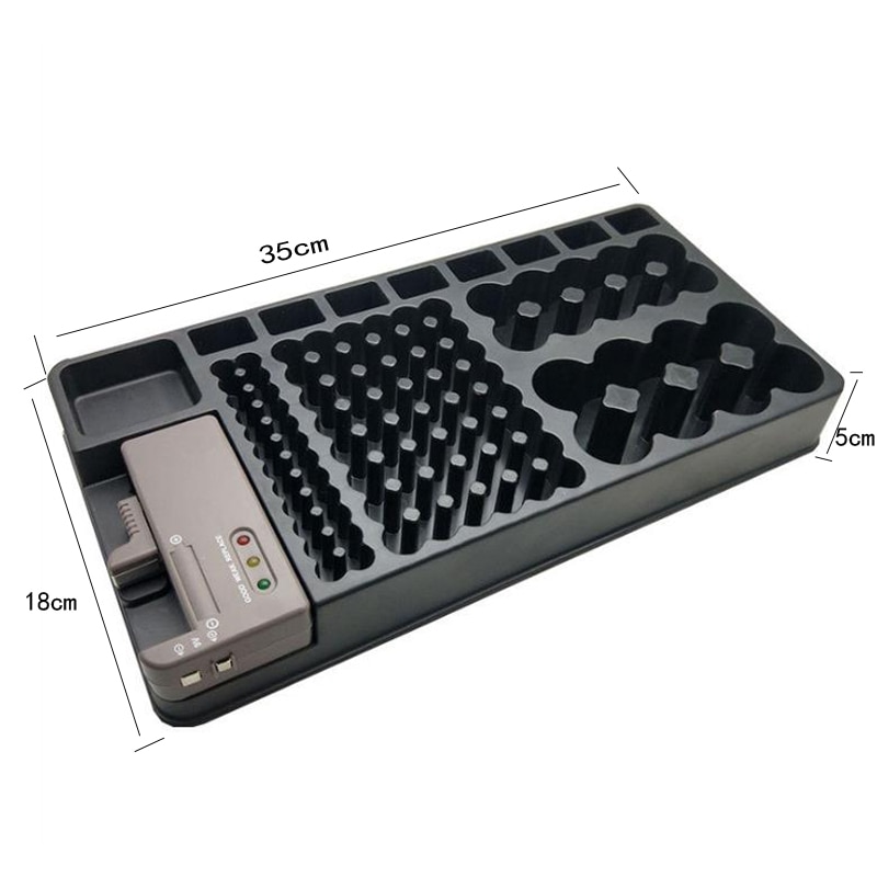 Fghgf Opslag Batterij Organizer Houder Batterij Case Houders Batterij Checker Voor Aaa Aa Cd 9V W/Tester rack Doos