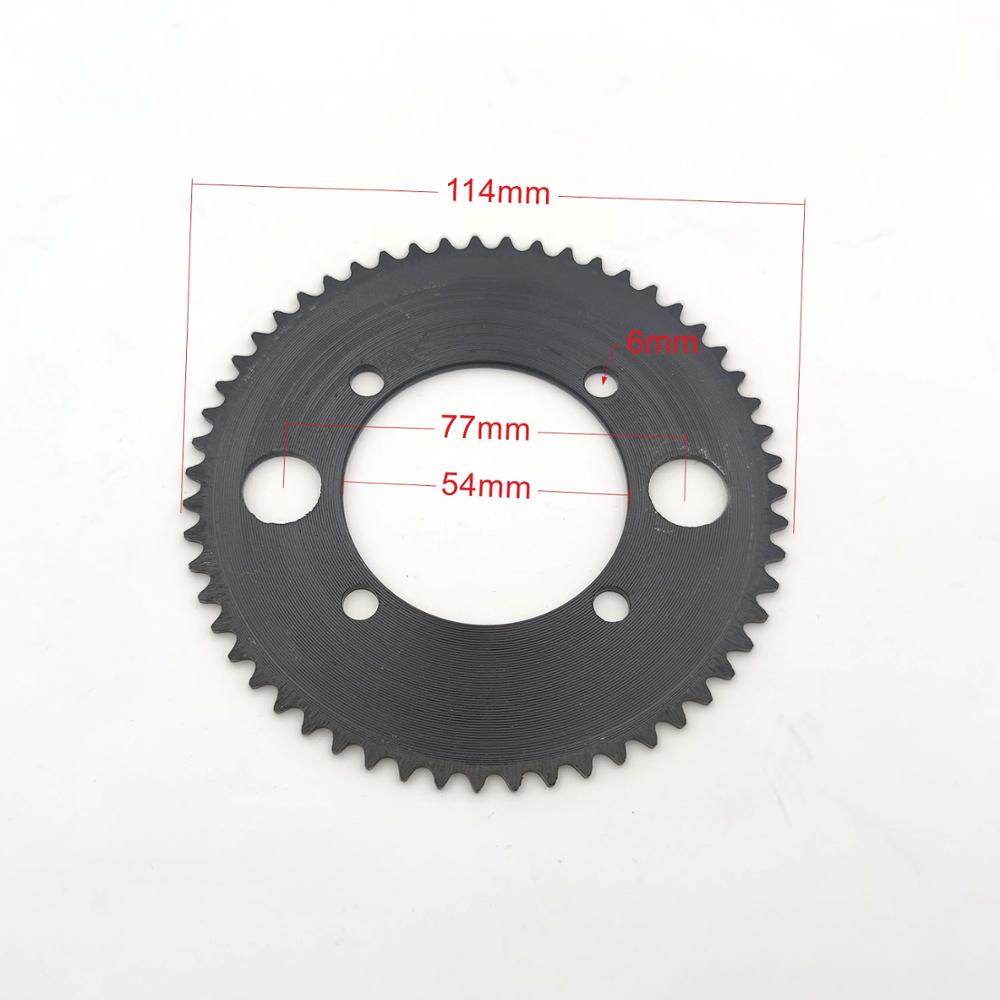 1 stk 25h 65t tannhjulskjedehjul 54mm til lommesykkel mini atv quad e-scooter sykkel motorsykkel del