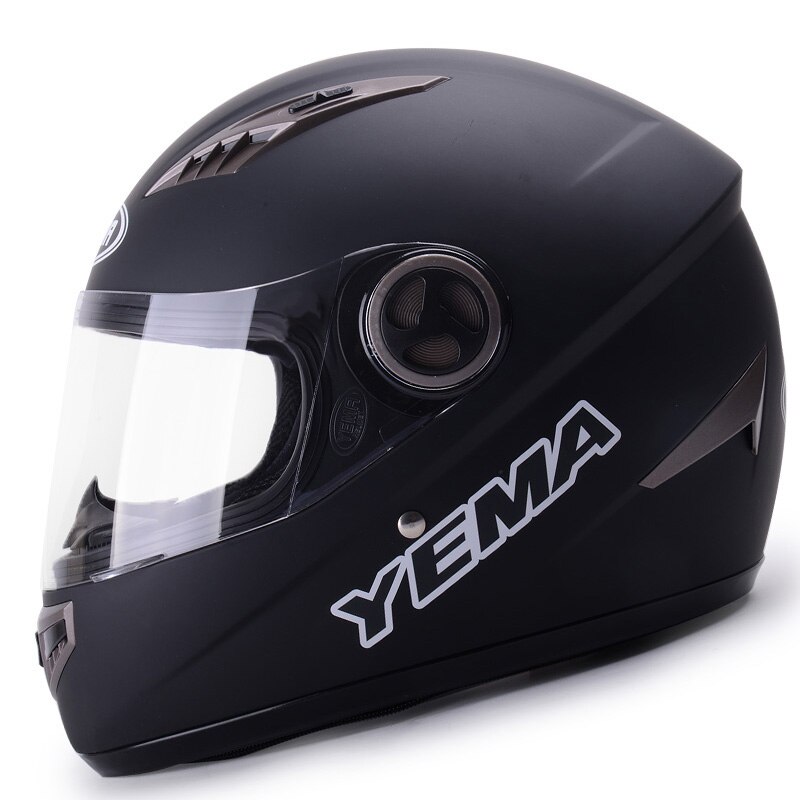 women's pink butterfly full face Motorcycle helmet, men Motorbike motocross YM827 knight Racing scooter helmets, back white: Black