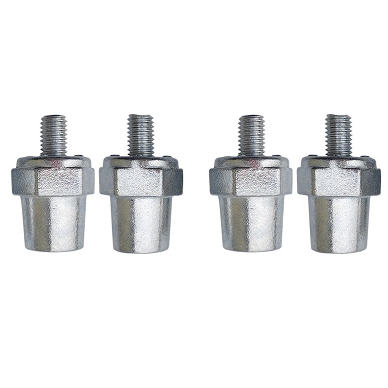 2 Pair Zinc Alloy Battery Side Terminal Charging Posts Fit 8Mm Positive (+) Or Negative (-) Battery Cable Terminals: Default Title