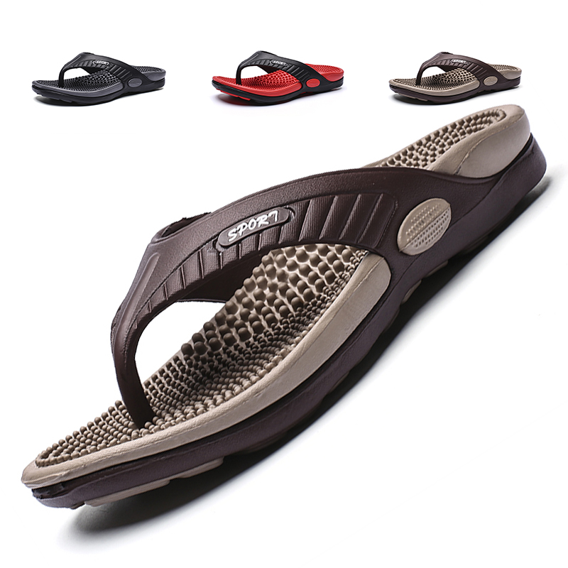 Infradito da spiaggia pantofole da uomo estive sandali da massaggio scarpe Casual da uomo comode 2022 moda uomo infradito calzature di vendita calde