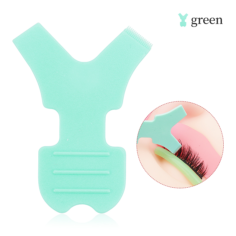 10 pz Nuovo Riutilizzabile Estensione Delle Ciglia Pennello per Il Trucco A Forma di Y frusta sollevamento Microbrush Ciglia Bigodino Applicatore Pettine Strumento di Bellezza: Rosso