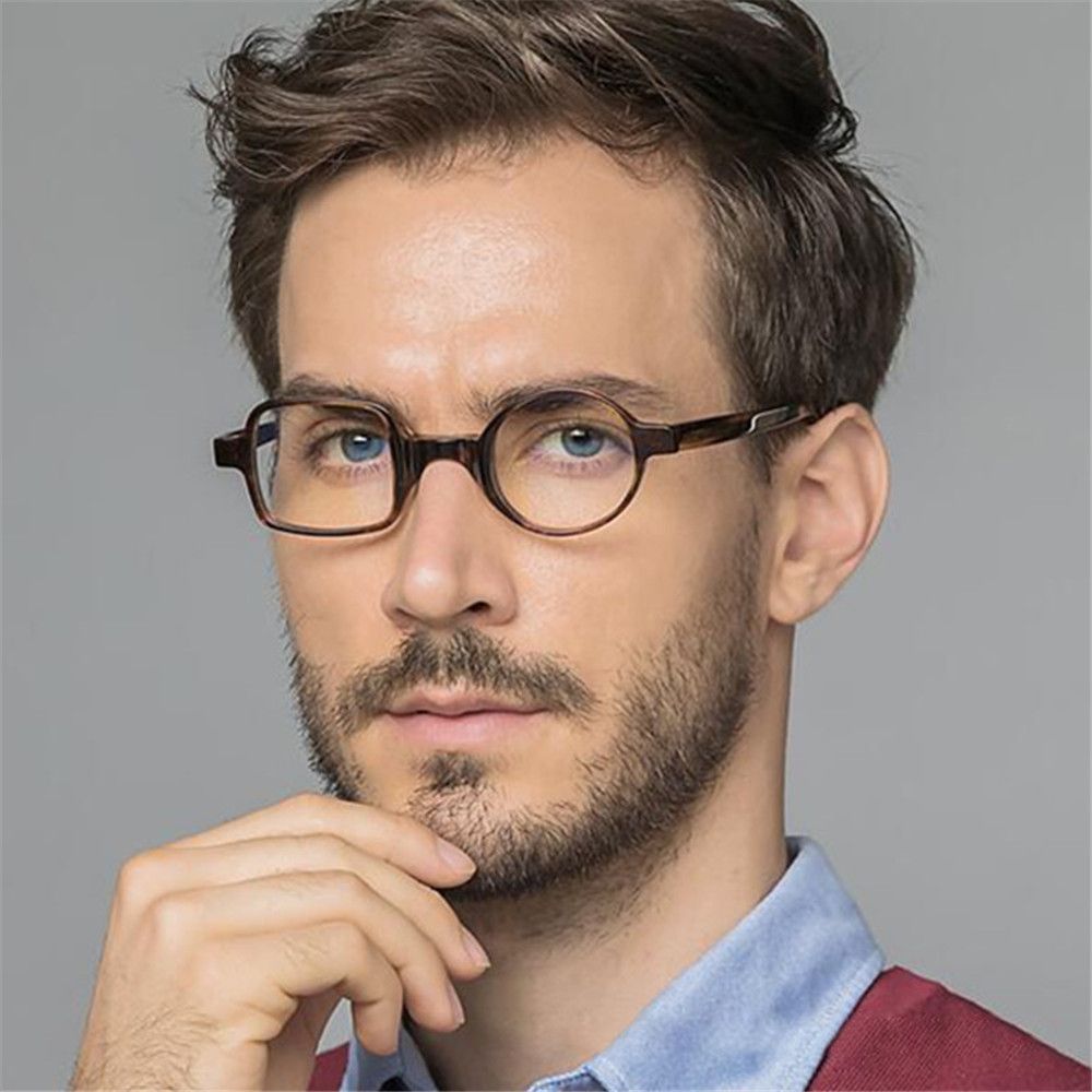 Gafas de lectura redondas y cuadradas asimétricas de leopardo Retro Para hombres y mujeres, presbicia, hipermetropía, 1,0 ~ 3,5