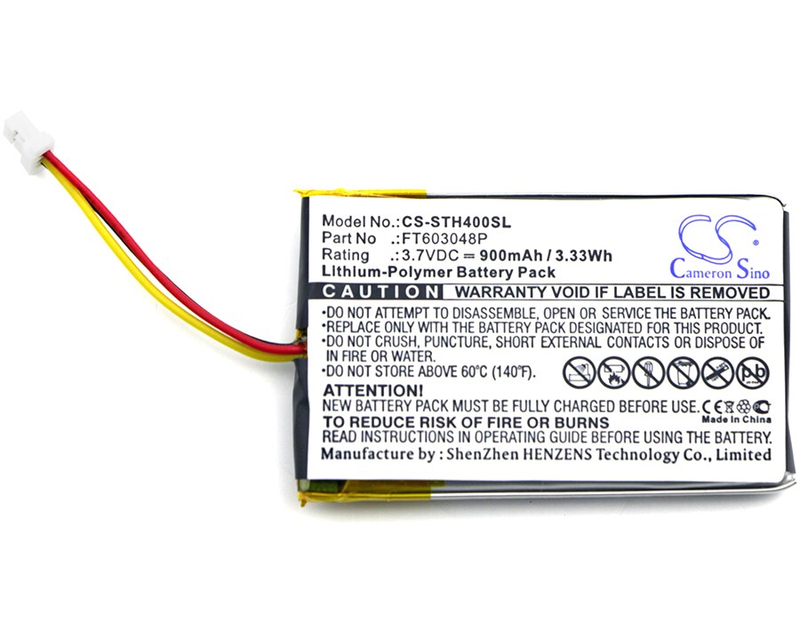 Cameron Sino 110mAh Battery 381424 AHB441623 for Sony SBH-20 MP3 Player
