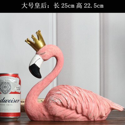 Nuevo creativo flamingo coche decoración interiør pastel decoración de casa modelo de inyección de: Dronning 3