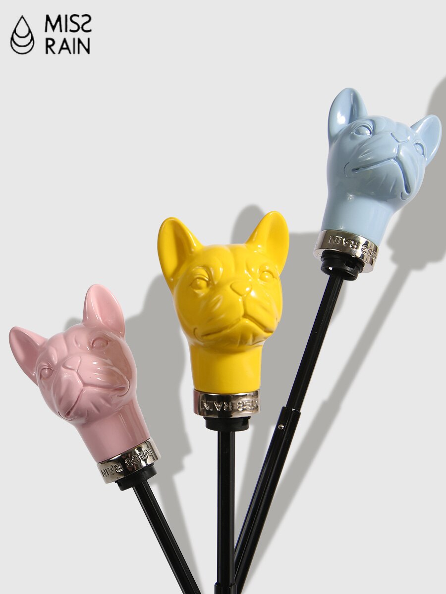 Missrain minificka lyxigt paraply lyxigt hundhandtag femfaldigt damparasoll uv-skydd litet paraplyidéer