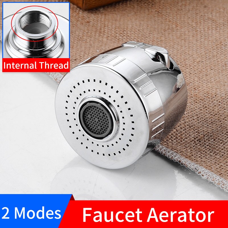 Torneira da cozinha aerador 2 modos de poupança água torneira aerador 360 graus cabeça do aerador da pia ajustável bocal filtro difusor: C