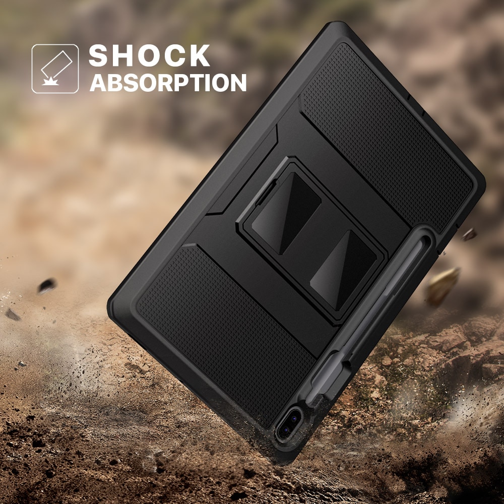 MoKo Case For Samsung Galaxy Tab S6 10.5 ,Heavy Duty Shockproof Full Body Rugged Hybrid Cover with Built-in Screen Protector
